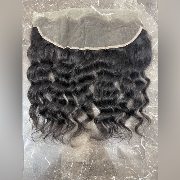 New! 16” Top Quality Raw Virgin Human Hair Bouncy Wave Lace Frontal - Picture 2 of 7